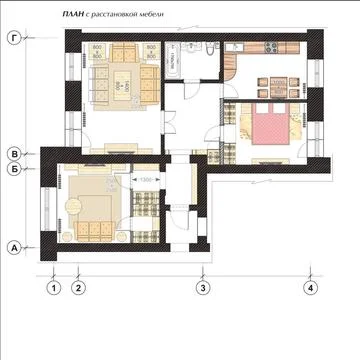 Ceiling Plan Drawing ceiling plan with elements of lighting and furniture ... Stock Photos
