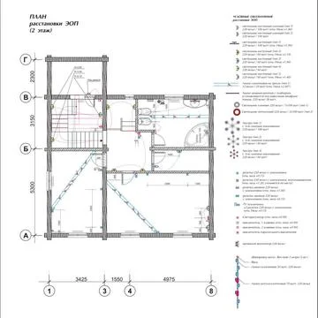 Ceiling Plan Drawing ceiling plan with elements of lighting and furniture ... Stock Photos