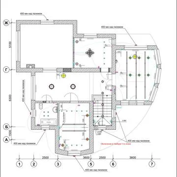 Ceiling Plan Drawing ceiling plan with elements of lighting and furniture ... Stock Photos