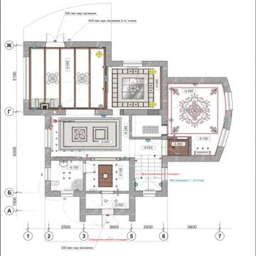 Ceiling Plan 스톡 일러스트