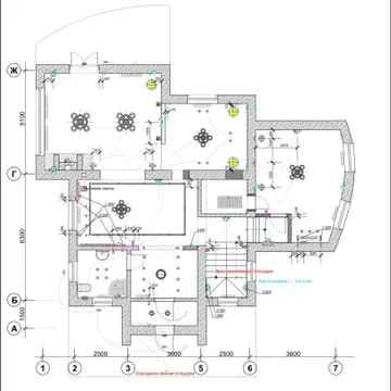 Ceiling Plan 스톡 일러스트
