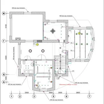 Ceiling Plan 스톡 일러스트