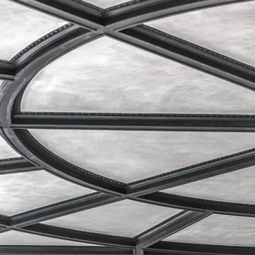 Ceiling with raised bands in a radial pattern Stock Photos
