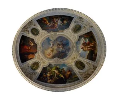 Ceiling of the Rotunda of Apollo Foto stock