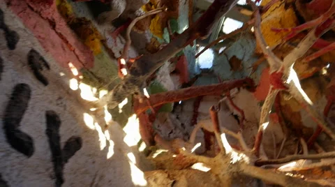 Ceiling of Salvation Mountain 2 Stock Footage 47948159