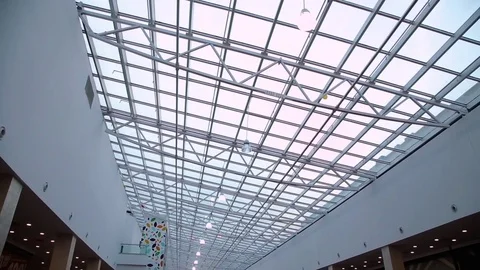 Ceiling of the shopping Mall Stock Footage 73993550