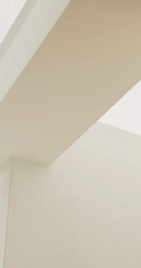 Ceiling, skylight or architecture in home with white wall, interior or Stock Footage 335292558