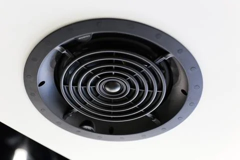Ceiling speaker installed in apartment Fotos Stock