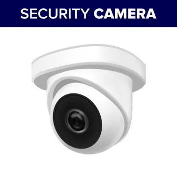 Ceiling Supervision Security Video Camera Vector Stock Illustration