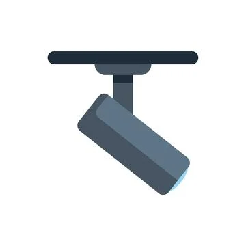 Ceiling track lighting fixture illuminating space with modern design Stock Illustration