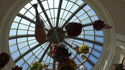 Ceiling View Famous Mall in Las Vegas, on 5 September 2019 Video stock 116983990