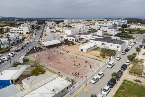 CEIP Sant Ferran de les Roques, Formentera, Pitiusas Islands, Balearic Commun Stock Photos