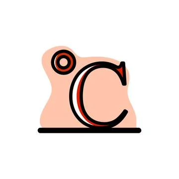 Celcius Symbol Icon Conceptual Vector Illustration Design Stock Illustration
