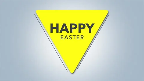 Celebrate easter with a joyful yellow triangle 動画素材 269007133