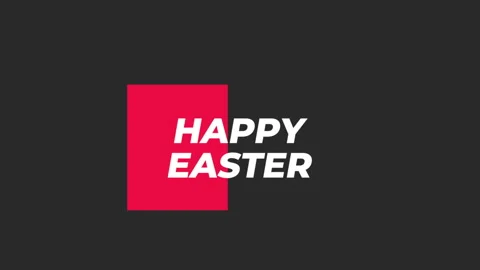 Celebrate easter with a vibrant red striped banner Видео 260916239
