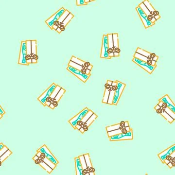 Celebrate gift box vector seamless pattern Stockillustratie