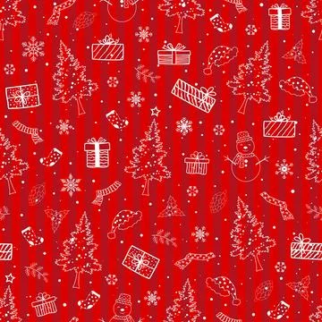 Celebrate theme with seamless pattern for Christmas or new year decorative on Stock Illustration