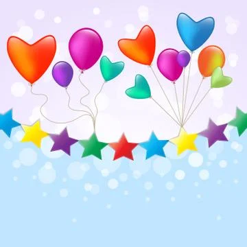 Celebrated card Stock Illustration