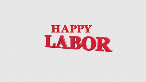 Celebrates Labor Day, emphasizing appreciation and acknowledgment of worker.. Stock Footage 305233469
