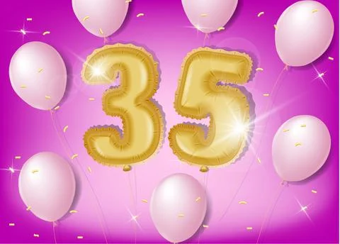 Celebrating 35 years Illustrazione stock