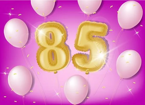 Celebrating 85 years Stock Illustration