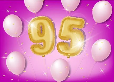 Celebrating 95 years Stock Illustration
