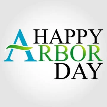 Celebrating Arbor Day  Stock Illustration