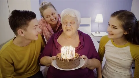 Celebrating the birthday Stock Footage 71492156