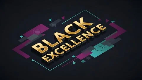 Celebrating black excellence Stock Illustration