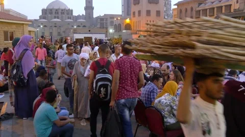 Celebrating During Ramadan In Cairo, Egypt Stock Footage 158186917