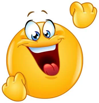 Celebrating emoticon 库存插图