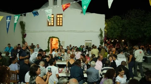 Celebrating in Greece Stock Footage 229469846