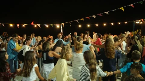Celebrating in Greece Stock Footage 229470491