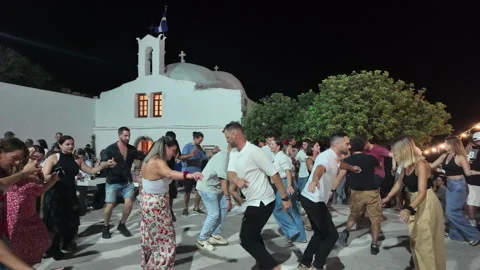 Celebrating in Greece Stock Footage 312072891