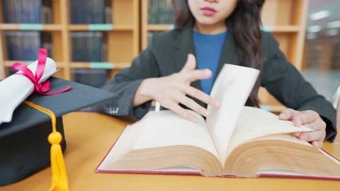 Celebrating her graduation Video stock 150402559