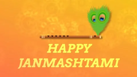 Celebrating janmashtami Stock Footage 199915913