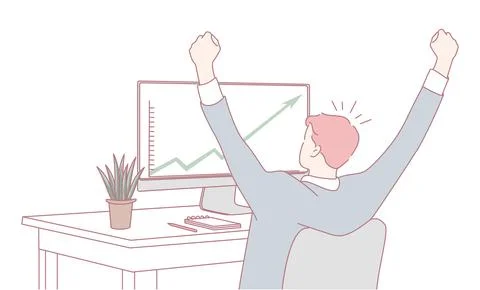 Celebrating our Success at Work A Notable Happy Moment is Worth Sharing and Stock Illustration