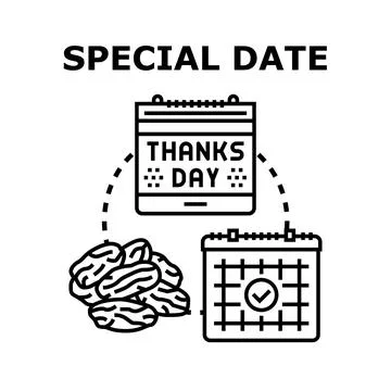 Celebrating special dates with holiday dates calendar Stock Illustration