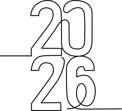 Celebrating the year 2026 Vector Illustrazione stock