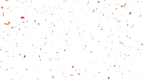 Celebration 3D Multi-colored Confetti Burst and Fall Animation. Vídeos de archivo 335997850