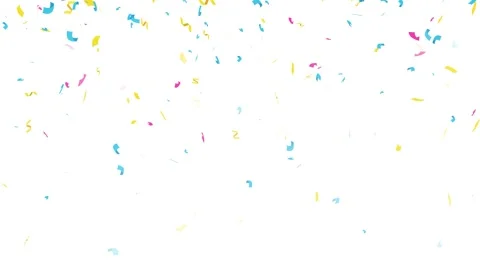 Celebration 3D Multi-colored Confetti Burst and Fall Animation. Vídeos de archivo 335997862