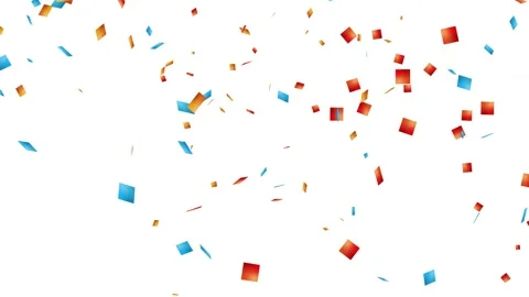 Celebration 3D Multi-colored Confetti Burst and Fall Animation. Vídeos de archivo 335997873