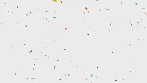 Celebration 3D Multi-colored Confetti Burst and Fall Animation. Vídeos de archivo 335997901