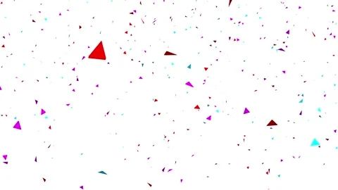 Celebration 3D Multi-colored Confetti Burst and Fall Animation. Vídeos de archivo 335997932