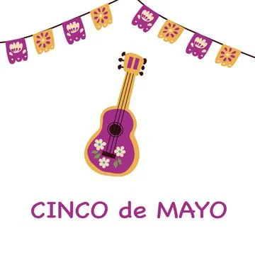 Celebration background for cinco de mayo Stock Illustration