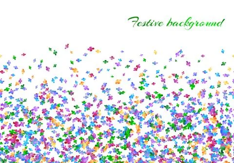 Celebration background with confetti Stock Illustration
