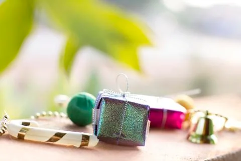 Celebration background with gift boxes Stock Photos