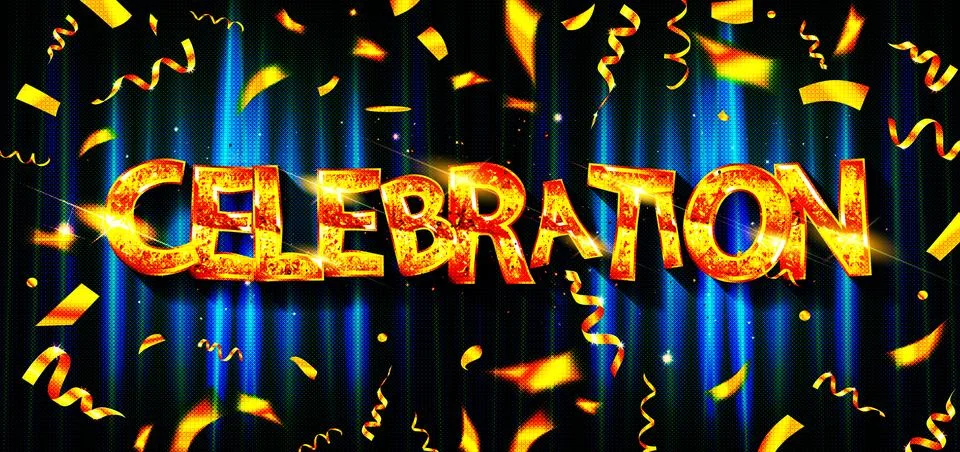 Celebration on the background Stock Illustration