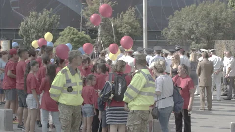 Celebration in Bucharest Stock Footage 234018503