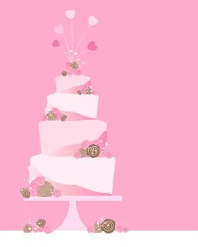 Celebration cake Illustrazione stock